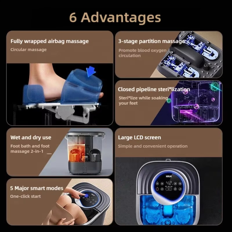 Massageador Elétrico Portátil  - Foot Bath Massager avaliação e preço