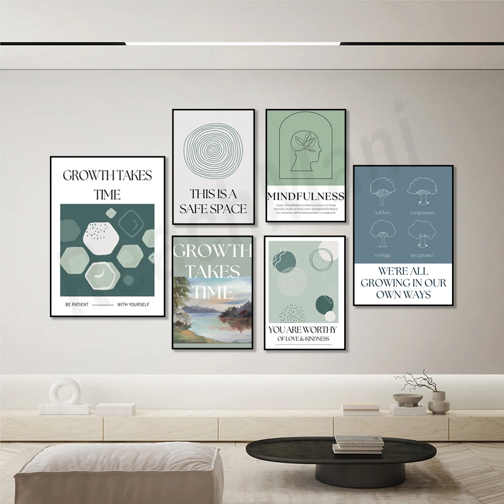Impressão de atenção plena, é  - Health Wellness Poster avaliação e preço